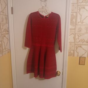 Gianni Bini Red Knit Dress